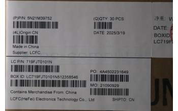 Lenovo 5N21M39752 NB_KYB 4C6TT50N-BK-LTN-ENG