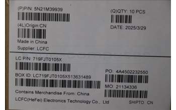 Lenovo 5N21M39939 NB_KYB 4C6TT50B-BK-LTN-FRA