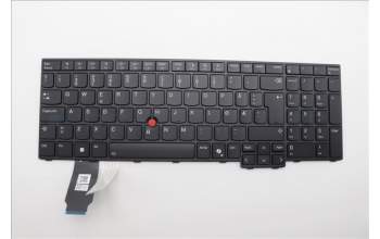Lenovo 5N21M40187 Keyboard Internal, Norwegian, Black, Backlight, w/Number, UK