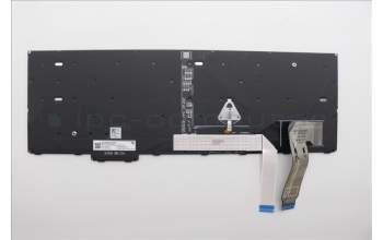 Lenovo 5N21M40187 Keyboard Internal, Norwegian, Black, Backlight, w/Number, UK