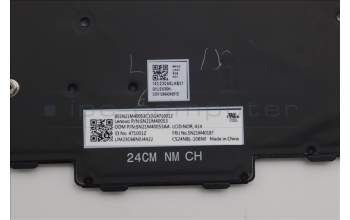 Lenovo 5N21M40187 Keyboard Internal, Norwegian, Black, Backlight, w/Number, UK