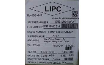 Lenovo 5N21M40214 NB_KYB 4C6TT50B-BK-CHY-MAO