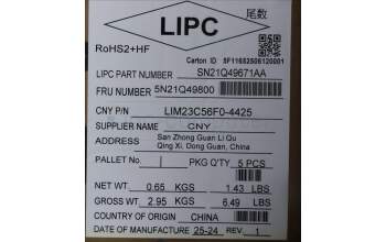 Lenovo 5N21Q49800 NB_KYB 5C6TT5SN-BK-CHY-FRA