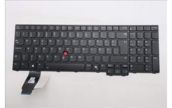 Lenovo 5N21Q49858 Keyboard Internal, Estonian, Black, Backlight, w/Number