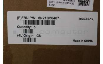 Lenovo 5N21Q56407 Keyboard Internal, Spanish, Black, Non-Backlight, UK