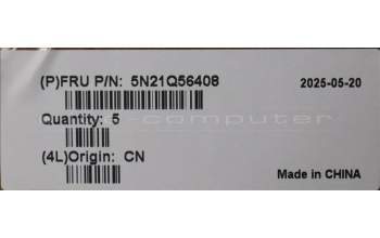 Lenovo 5N21Q56408 Keyboard Internal, Belgian, Black, Non-Backlight, UK