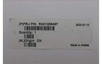 Lenovo 5N21Q56497 Keyboard Internal, Greek, Black, Non-Backlight, US