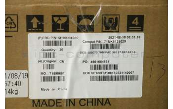 Lenovo 5P20U94980 PAD T-FLEX_360_27.5X7.5X1.5MM,L