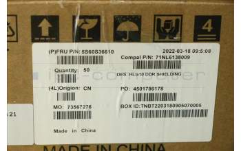 Lenovo 5S60S36610 DIMM SHIELDING C 82S9