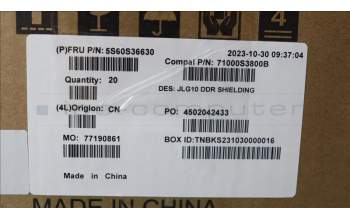 Lenovo 5S60S36630 DIMM SHIELDING C 83DV