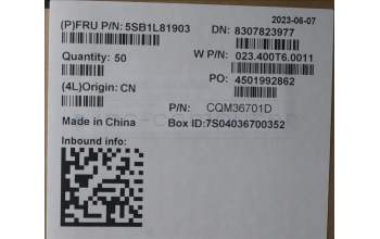 Lenovo 5SB1L81903 SPK-L/R<ALLWELL>