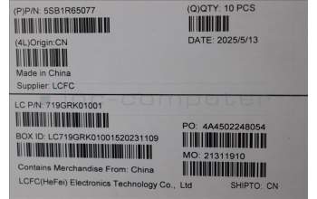 Lenovo 5SB1R65077 SPK,X13G6,Stero,3209,VC