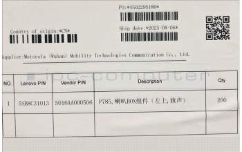 Lenovo 5SB8C31013 TB361FU box_L up&*5016AA000506 CS