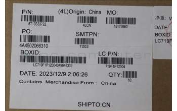 Lenovo 5T10S33722 TAPEL 83G0 STRIPPABLE(L+R+TL+TR )*5