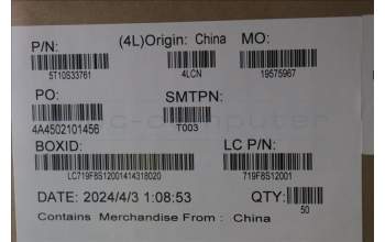 Lenovo 5T10S33761 TAPE L 83E6 Removable Tape