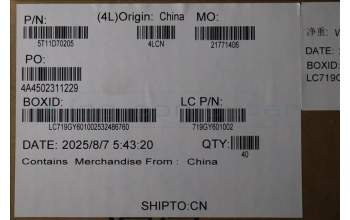 Lenovo 5T11D70205 TAPE FRU MPV60_PANEL_TAPE_FHD_R+L*5