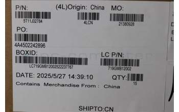 Lenovo 5T11J02784 Removable Tape L83L0 (LMR)*5 B