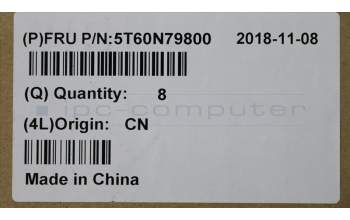 Lenovo 5T60N79800 TOUCHPAD TP Module C 80XC W/Cable GD
