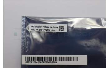 Lenovo 5T61P74258 CS25 3+2bCP, Glass like Mylar, EL PCB, Black, NFC, SOVP&MP, CHY