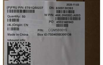 Lenovo 5T61Q50237 TOUCHPAD CS25_CP,MLR,GY,NONFC,CHY,SY