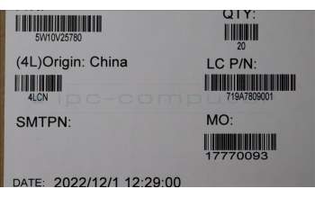 Lenovo 5W10V25780 Wireless,CMB,FBC,L850-GL DT