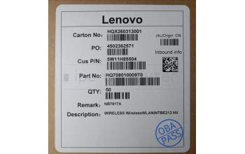 Lenovo 5W11H85504 WIRELESS Wireless,WLAN,INT,BE213 NV