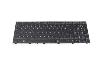 6-80-NJ500-07A-K Original Clevo Tastatur DE (deutsch) schwarz mit Backlight RGB