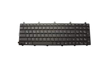 6-80-P17S0-070-3 Original Clevo Tastatur DE (deutsch) schwarz mit Backlight