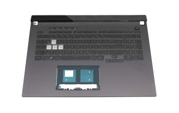 6036B0293701 Original Asus Tastatur inkl. Topcase DE (deutsch) schwarz/weiß/schwarz mit Backlight (RGB 4-ZONE)