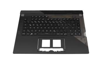 6036W0293301 Original Asus Tastatur inkl. Topcase DE (deutsch) schwarz/schwarz/transparent/grau mit Backlight