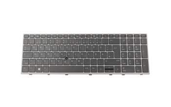 6037B0150204 Original HP Tastatur DE (deutsch) schwarz mit Backlight und Mouse-Stick (SureView)