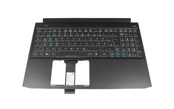 6037B0154104 Original Acer Tastatur inkl. Topcase DE (deutsch) schwarz/schwarz mit Backlight