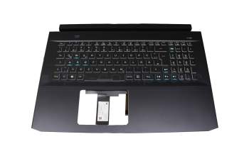 6037B0166404 A01 Original Acer Tastatur inkl. Topcase DE (deutsch) schwarz/schwarz mit Backlight