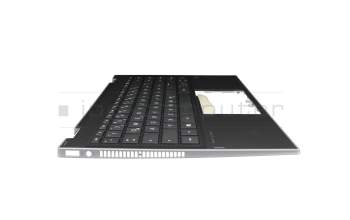 6037B0171004 Original IEC Tastatur inkl. Topcase DE (deutsch) schwarz/schwarz/silber ohne Hintergrundbeleuchtung