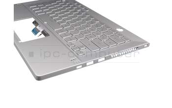 6037B0208613 Original Asus Tastatur inkl. Topcase DE (deutsch) silber/silber mit Backlight