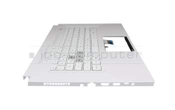 6037B0211313 Original Asus Tastatur inkl. Topcase DE (deutsch) weiß/weiß mit Backlight