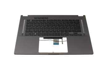6037B0233213 Original IEC Tastatur inkl. Topcase DE (deutsch) schwarz/schwarz mit Backlight