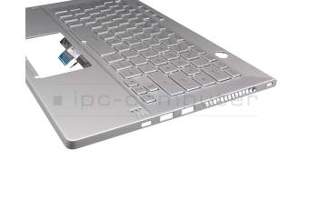 6053B1788221 Original Asus Tastatur inkl. Topcase DE (deutsch) silber/silber mit Backlight