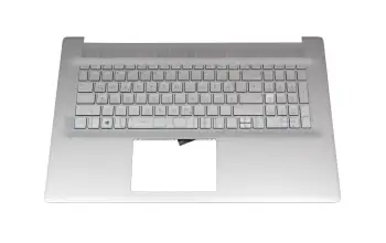 6054B2488302 Original HP Tastatur inkl. Topcase DE (deutsch) silber/silber