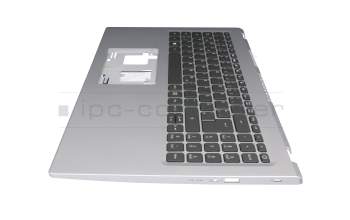 6B.A1DN2.014 Original Acer Tastatur inkl. Topcase DE (deutsch) schwarz/silber mit Backlight