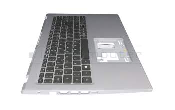 6B.A1DN2.014 Original Acer Tastatur inkl. Topcase DE (deutsch) schwarz/silber mit Backlight