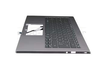 6B.A2RN8.020 Original Acer Tastatur inkl. Topcase DE (deutsch) silber/silber mit Backlight