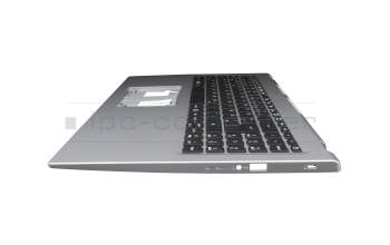 6B.A6MN2.014 Original Acer Tastatur inkl. Topcase DE (deutsch) schwarz/silber