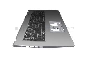 6B.A6TN2.014 Original Acer Tastatur inkl. Topcase DE (deutsch) schwarz/silber