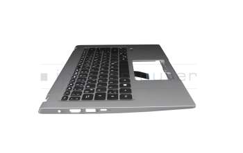 6B.A79N8.020 Original Acer Tastatur inkl. Topcase DE (deutsch) schwarz/silber