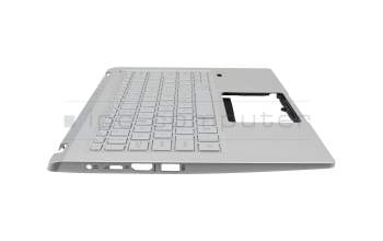 6B.AB1N2.001 Original Acer Tastatur inkl. Topcase US (englisch) silber/silber mit Backlight