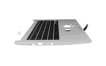 6B.AUEN7.019 Original Acer Tastatur inkl. Topcase CH (schweiz) schwarz/silber
