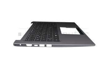 6B.GXUN1.008 Original Acer Tastatur inkl. Topcase DE (deutsch) schwarz/silber mit Backlight