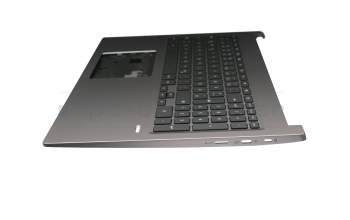 6B.HB1N7.011 Original Acer Tastatur inkl. Topcase DE (deutsch) schwarz/grau mit Backlight