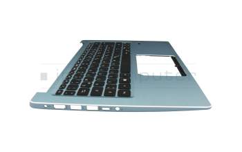 6B.HFEN1.008 Original Acer Tastatur inkl. Topcase DE (deutsch) schwarz/blau mit Backlight